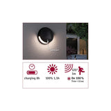 Solar LED outdoor wall light Helena motion sensor anthracite