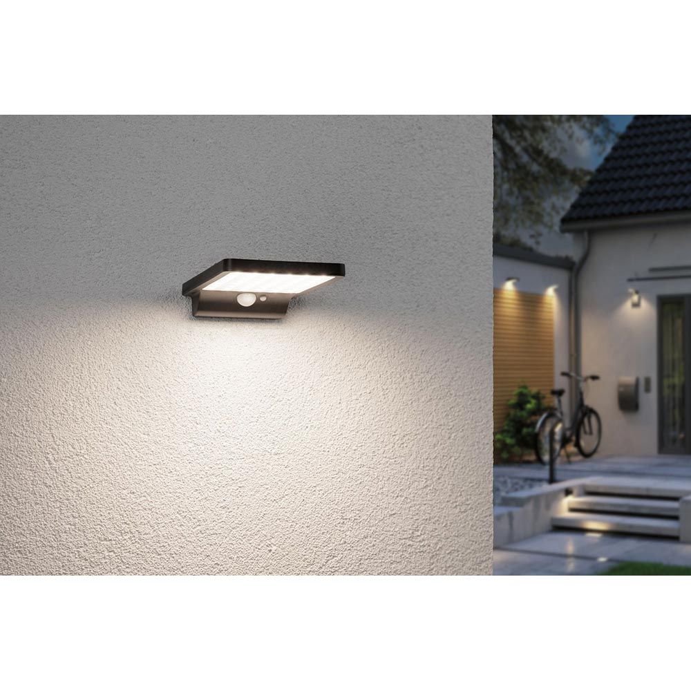 LED solar outdoor wall light Solar Solveig including motion sensor