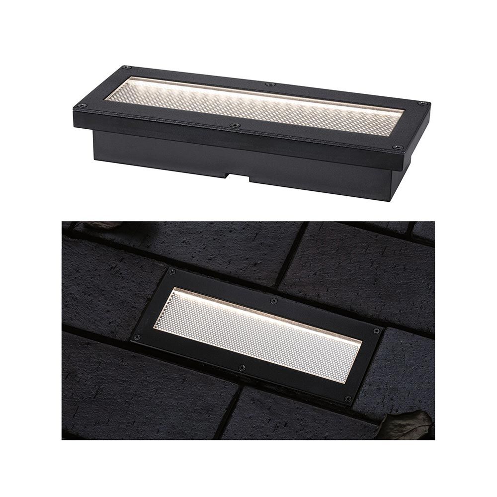 Lampada per pavimenti a LED solare Domenic Schwarz IP67