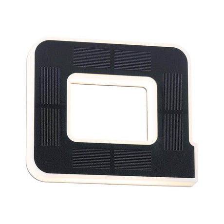 LED Solar house number light Letter A Black - solar panel for wall mounting for decorative lighting