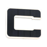 Solar LED House number light letter C black