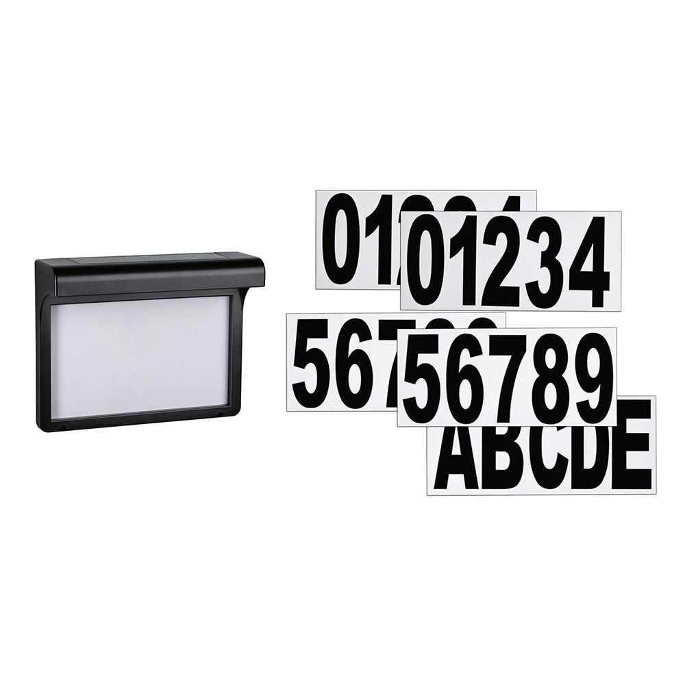 Numéro de maison à LED solaire Light Dayton II Black