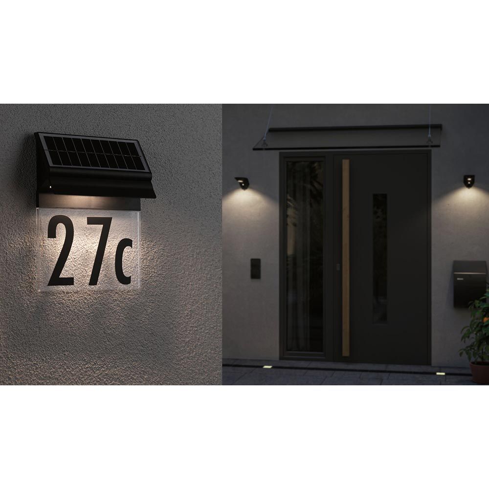 Solar LED House number light Neda Schwarz