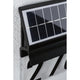 Solar LED Hausnummernleuchte Neda in Schwarz mit Solarpanel zur Energieversorgung