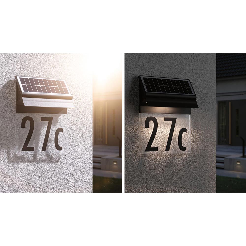 Solar LED House number light Neda Schwarz