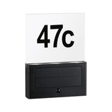 Solar LED HUS NUMMER LET NEDA SENSOR ANTHRACITE