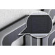 Detailaufnahme des Solarpanels der Solar LED Hausnummernleuchte Nummer 1 zur nächtlichen Beleuchtung.