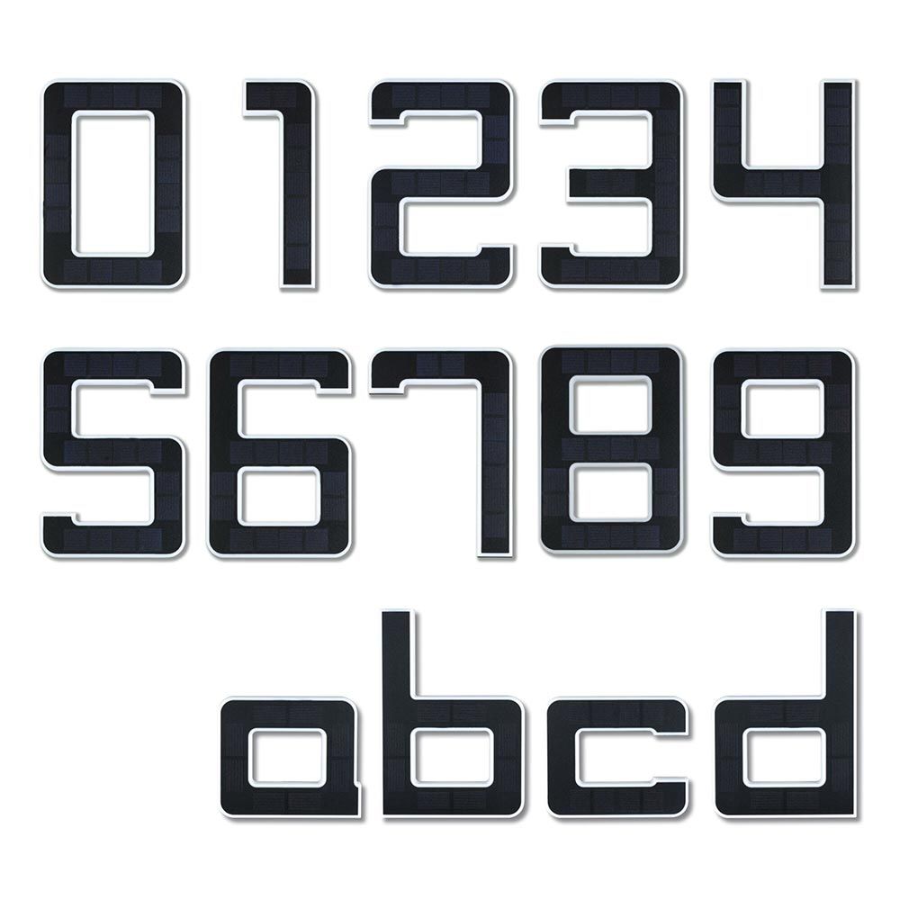 Solar LED house number light number 3