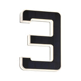 Solar LED house number light number 3