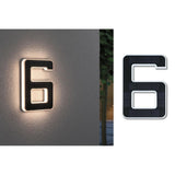 Solar Led House Number Light Number 6