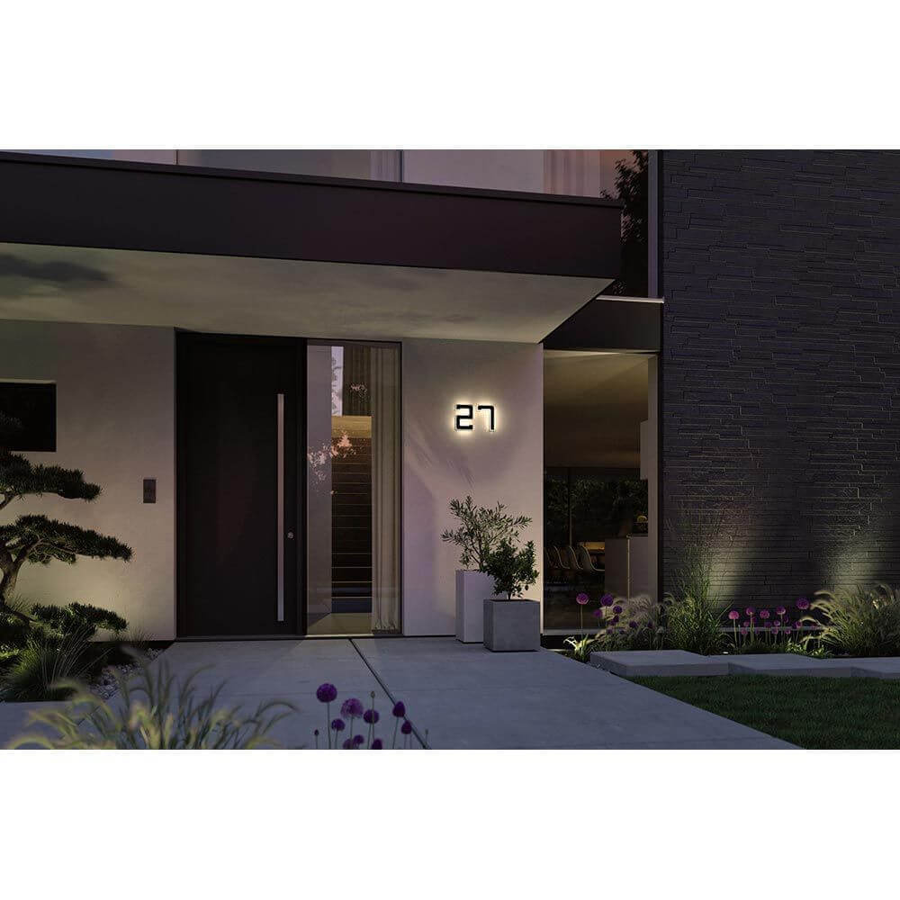 Solar LED Hausnummernleuchte Nummer 8