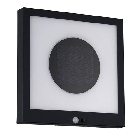 Solar LED Panel Taija Bewegungsmelder Anthrazit mit Solartechnologie und Bewegungsmelder, 300x300mm, warmweißes Licht