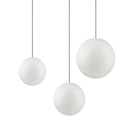 Sole Außenleuchte Hängekugel Ø 40cm Weiß, elegante und witterungsbeständige Leuchte für Terrasse und Balkon.