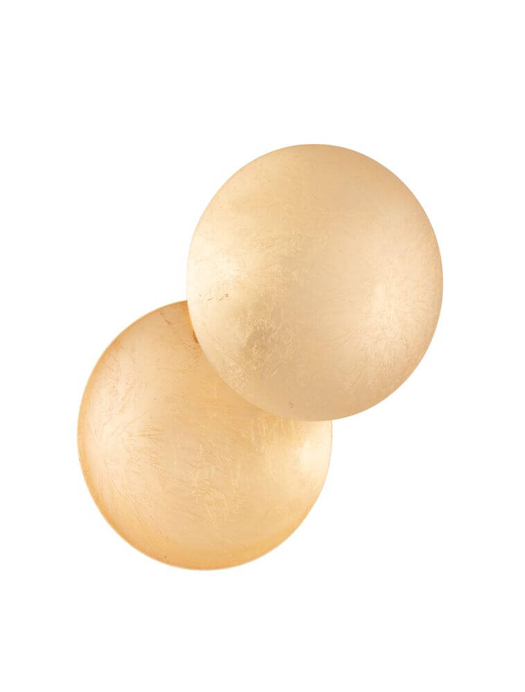 Solei LED Wandleuchte Ø 20cm in Gold mit 3000K warmem Licht, perfektes Lichtdesign für moderne Innenräume.