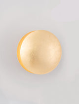 Solei LED Wandleuchte Ø 20cm in Gold, warmes Licht bei 3000K für moderne Innenräume.