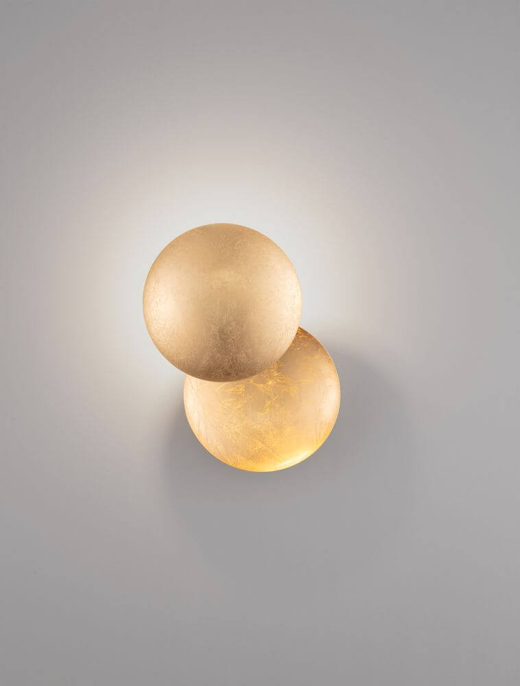 Solei LED Wandleuchte Ø 20cm mit warmweißem Licht 3000K, modernes Design, perfekt für stilvolle Innenräume.
