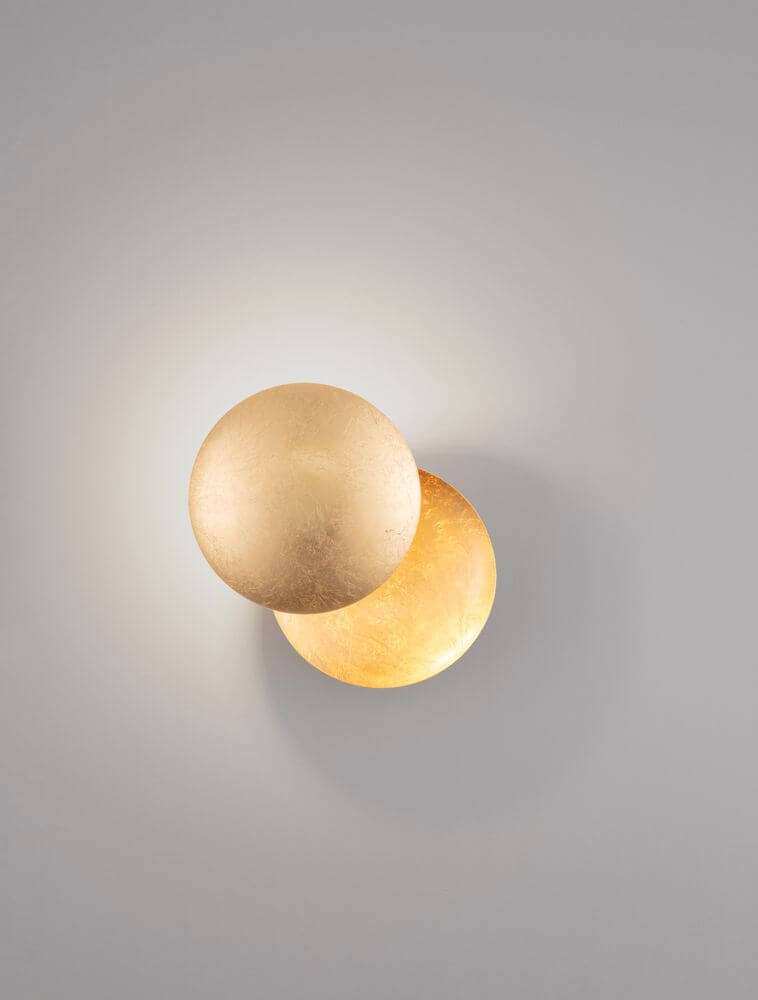 Solei LED Wandleuchte Ø 20cm mit warmweißem Licht 3000K, moderne Wandlampe für stilvolle Innenräume.