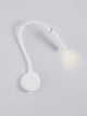 Sonica LED Wandleuchte Ø 8,5cm 3000K IP44 in elegantem Design mit flexiblem Arm und warmem Licht.