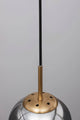Spada Pendelleuchte Ø 15cm Gold, Schwarz, Rauch - Detailansicht der Lampenaufhängung und Metalloberfläche.