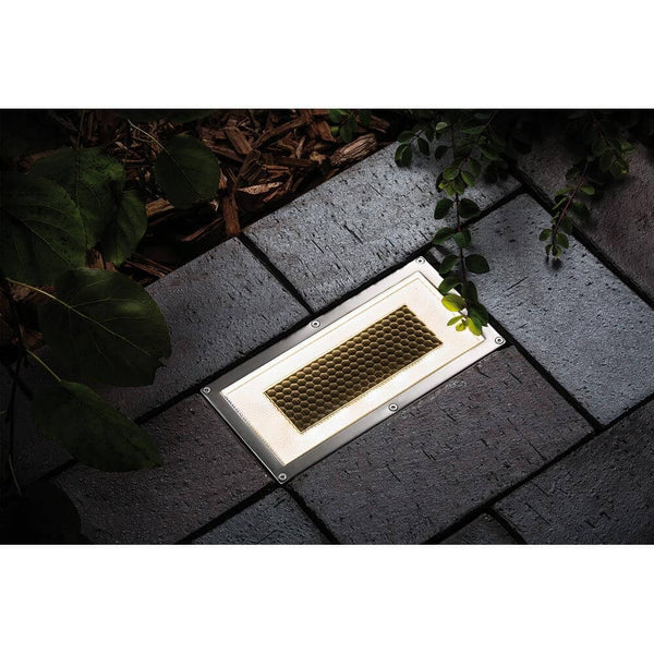 LED Solar Bodeeinbaulampe Box IP67 Edelstahl für beleuchtete Gartenwege und Terrassen