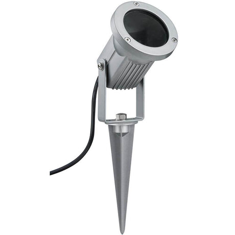 Special Line Garden Spot Light IP65 max. 1x28W GU10 Alu in silberfarbenem Design für Gartenbeleuchtung.