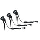 Special Line Garden Spotlight IP44 GU10 3x3,5W 3000K Schwarz Alu im Set mit 3 verstellbaren Gartenspots.