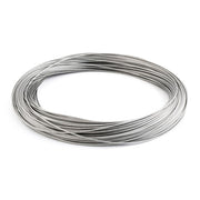 Câble en acier gainé transparent Ø 1,5 mm, 1 mètre en rouleau, idéal pour les suspensions de lampes.