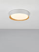 Stake LED Deckenleuchte Ø 35cm 3000K mit minimalistischem Design und warmen Holzoptik.