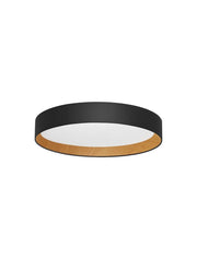 Stake LED Deckenleuchte Ø 60cm 3000K schwarze Nova Luce Deckenlampe mit 50W LED, 3166 Lumen