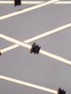 Stalactite LED Pendelleuchte 6-flammig Ø 150cm 3000K Schwarz - moderne geometrische Beleuchtungselemente
