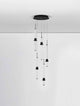 Stalactite Pendelleuchte 5-flammig Schwarz Ø 35cm, moderne Deckenbeleuchtung für stilvolle Räume.
