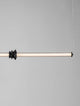 Stalactite Pendelleuchte Horizontal Ø 3,3cm 3000K Schwarz in eleganter, dimmbarer Beleuchtung von Nova Luce.