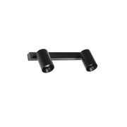 Stan wall lamp 2-light in elegant black, versatile for use as a wall or ceiling light.