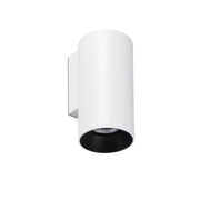 Stan Wandlampe wei df, zylindrische Faro Barcelona Wandleuchte aus Aluminium mit GU10-Fassung