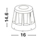 Stark LED Außensockelleuchte 3000K Anthrazit IP65 Maße: Höhe 14.6 cm, Durchmesser 16 cm.