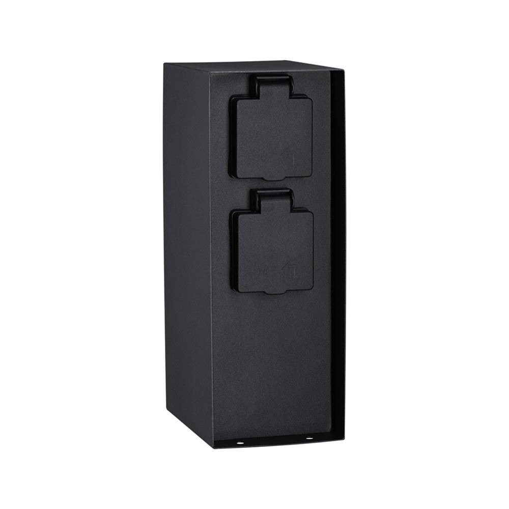 Rio socket column with twilight switch anthracite IP44