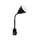 Steckerleuchte Junus mit Flexarm Schwarz - flexible Lichtquelle mit Kippschalter für individuelle Beleuchtung.