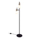 Stehlampe Arild mit zwei Lampenschirmen aus Opalglas und messingfarbenen Details im modernen Design.