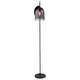 Stehlampe Boshi mit modernem Design und Glas-Schirm, ideal für stimmungsvolle Beleuchtung im Wohnraum.