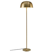 Cera gulvlampe lavet af messing med en rund skærmform i minimalistisk skandinavisk design.