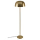 Stehlampe Cera aus Messing mit runder Form, passend zum skandinavischen Designstil.
