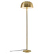 Stehlampe Cera aus Messing mit minimalistischen Design und runder Form für stilvolle Innenräume.