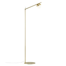 Stehlampe Contina mit elegantem Design und opalweißer Glaskuppel, blendfreies Licht für stilvolle Räume.