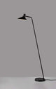 Stehlampe Darci im hippen Industriedesign mit flexibel verstellbarem Lampenkopf.