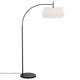 Stehlampe Dicte mit rundem, plissiertem Lampenschirm und elegantem Ständer für gemütliche Beleuchtung.