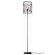 Stehlampe Elvis mit schwarzem Gestell und modernem Lampenschirm, ideal für stilvolle Raumgestaltung.