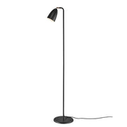Lampadaire Nexus 2 au design moderne avec abat-jour pivotant et élégante finition noire.