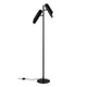 Stehlampe Rochelle in modernem italienischem Design mit zwei beweglichen Lampenköpfen.