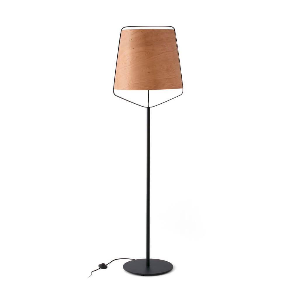 Stehlampe STOOD Schwarz, Braun