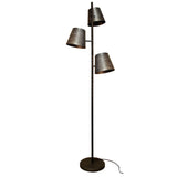 Colt 3-bulb metal floor lamp